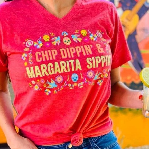 Chip Dippin’ Margarita Sippin’ Tee - Picture 2 of 2